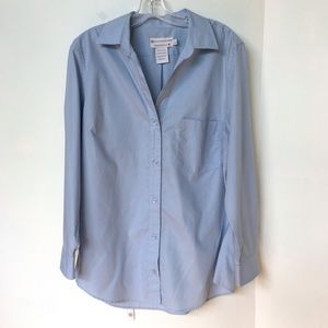 ROCKY MOUNTAINEER Shirt Size Ladies L Blue Blouse